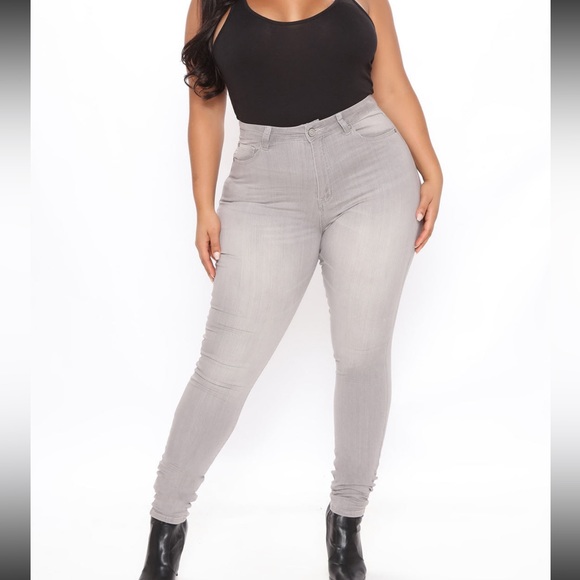 Fashion Nova Jeans Nwot Fashion Nova Tall Gray Matter Skinny Jeans